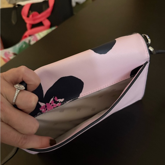 KATE SPADE CONVERTIBLE GRAND FLORA CROSSBODY CHAIN PINK - Picture 4 of 5